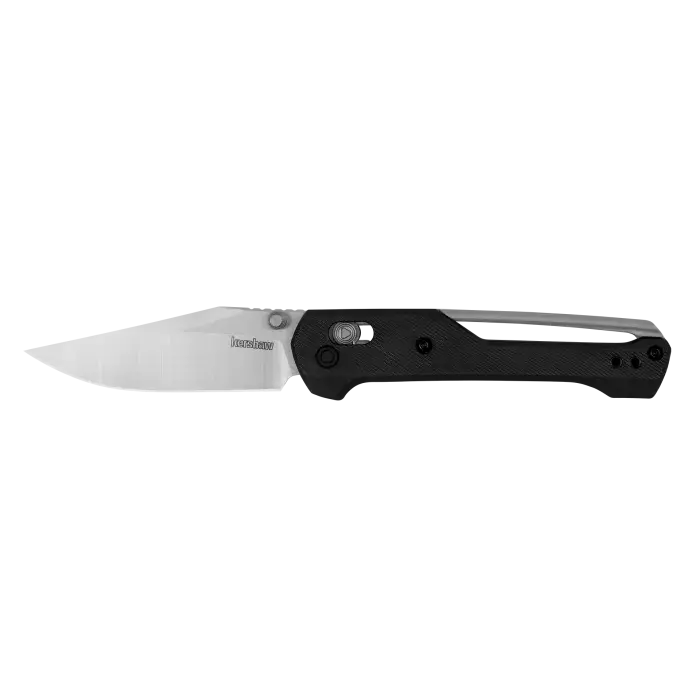 Kershaw Airspace Duralock Folding Knife With Black Polymer Handle And 3-Inch 14C28N Satin Blade 1