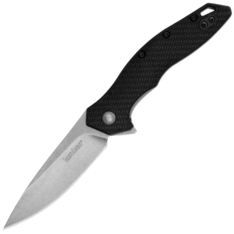 Kershaw Shoreline Assisted Knife – 3-Inch Black Gfn-Handled Edc Folder With Smooth Deployment (Model 1845) 1