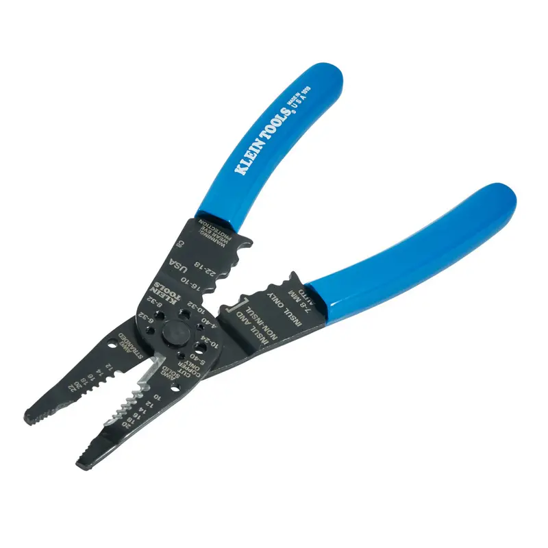 Klein 1010 All-In-One Long-Nose Wire Stripper, Cutter, And Crimping Tool 1