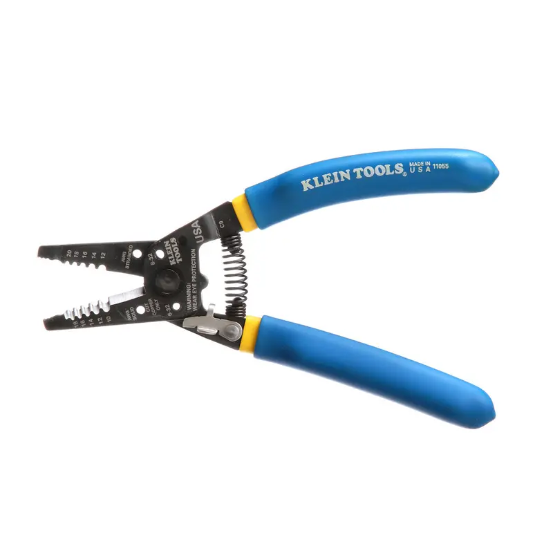 Klein 11055 Dual-Purpose Copper Wire Stripper And Cutter — Solid & Stranded 1
