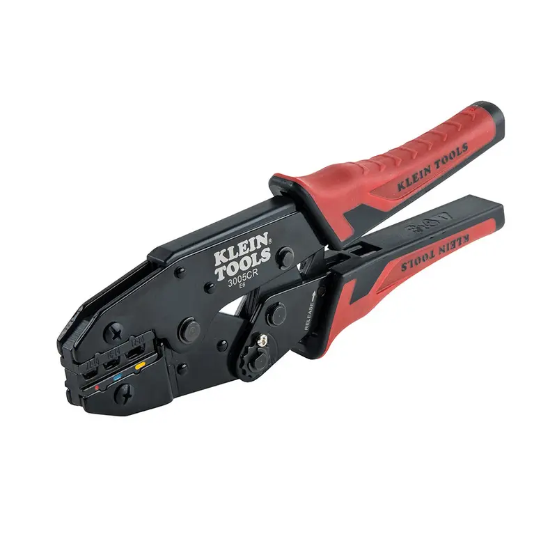 Klein 3005Cr Ratcheting Crimper For 10–22 Awg Insulated Terminals 1