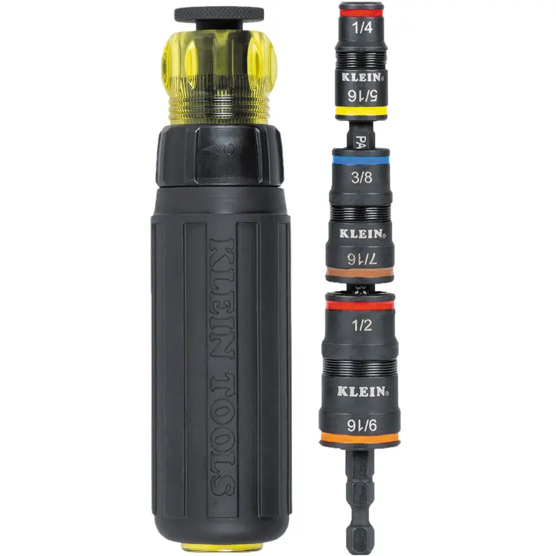 Klein 32910Rcht 7-In-1 Impact Flip Socket Set With Ratcheting Handle 1
