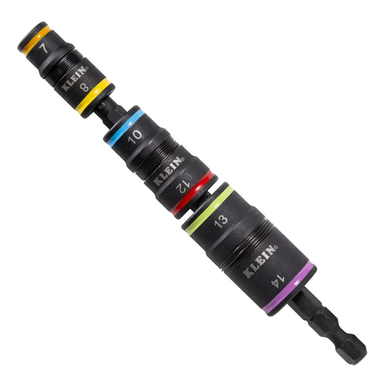 Klein 32933M Metric 6-In-1 Impact-Rated Flip Socket Set 1