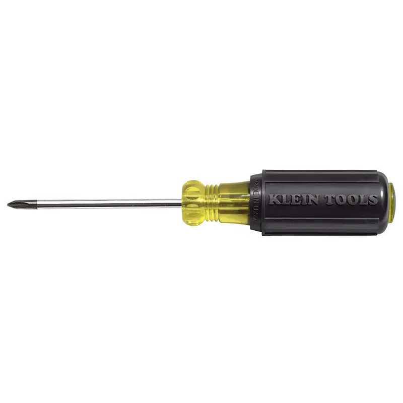 Klein 603-3 #1 Phillips Screwdriver — Compact 3-Inch Round-Shank Design 1
