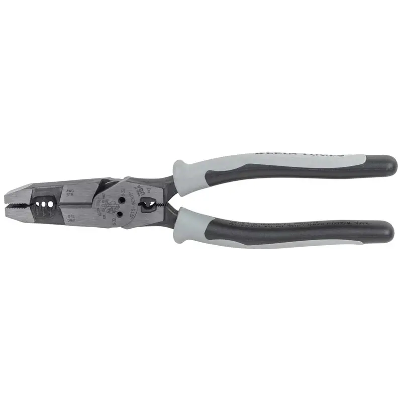 Klein J2159Crtp 8-Inch Hybrid Pliers With Crimper, Fish Tape Puller, And Wire Stripper 1