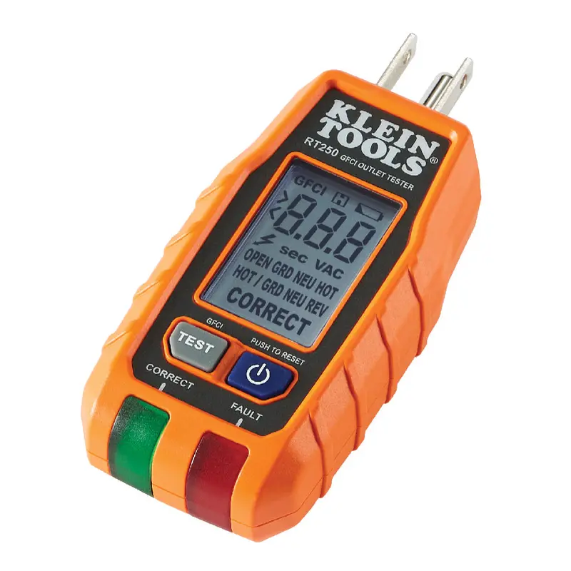 Klein Rt250 Lcd Gfci Receptacle Tester 1