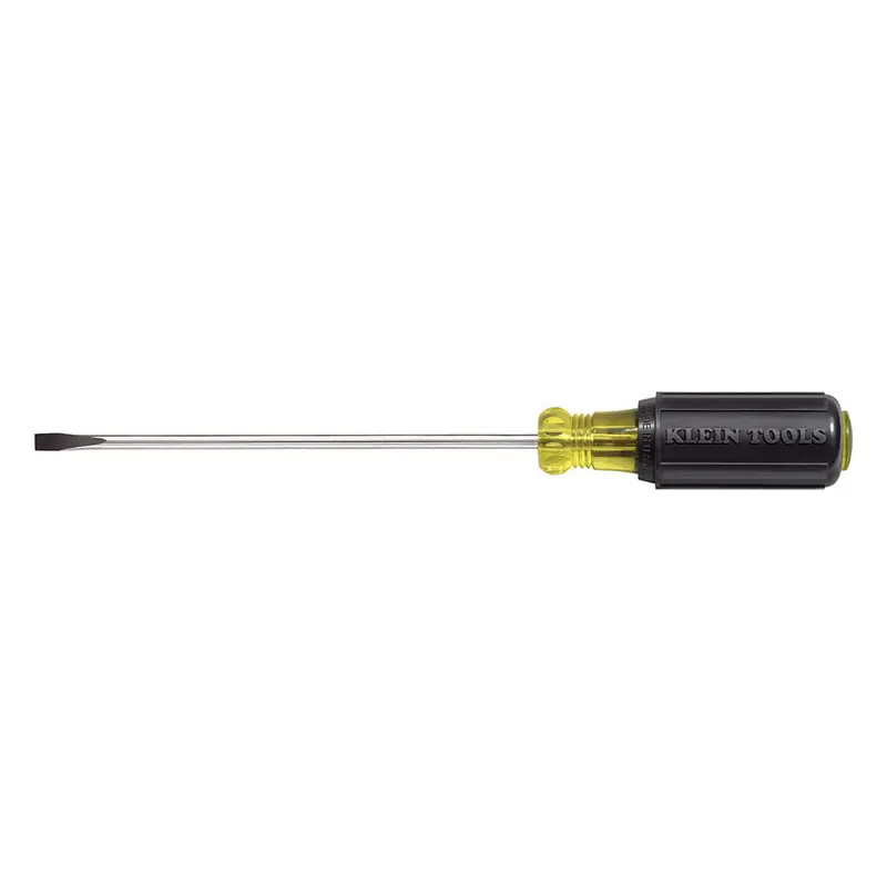 Klein Tools 601-6 Cabinet Screwdriver – 3/16" Tip, 6" Round Shank 1