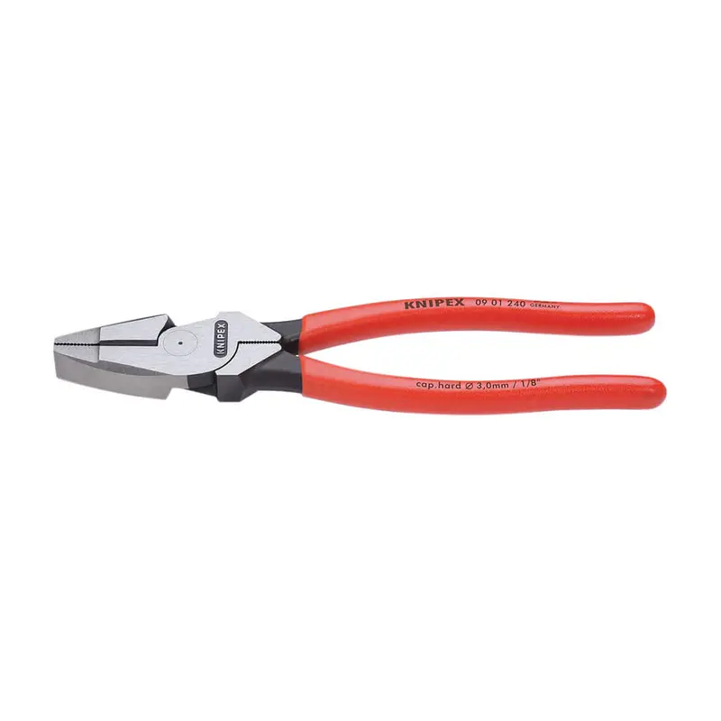 Knipex 09 01 240 Lineman’S Pliers With Non-Slip Plastic Handles – 9.5-Inch 1