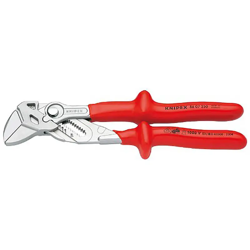 Knipex 86 07 250 Sba 10-Inch Insulated Combination Pliers-Wrench – Vde Certified 1
