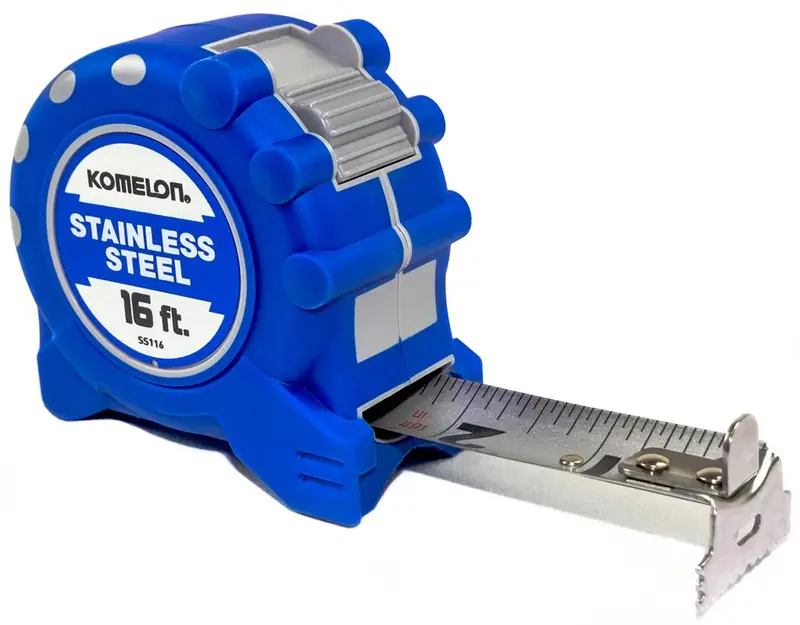 Komelon 16-Foot × 1-Inch Professional Tape Measure With Locking Blade 1