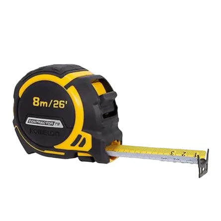 Komelon 8-Meter Heavy-Duty Tape Measure – 1.25-Inch Wide Blade 1