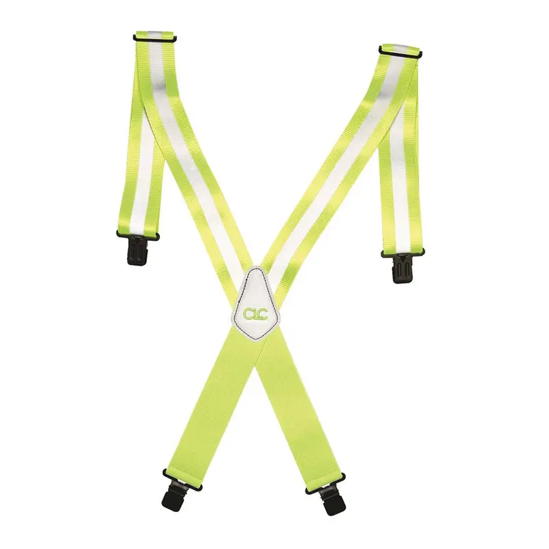 Kuny 14110 Hi-Visibility Work Suspenders – Adjustable Heavy-Duty Straps With Reflective Trim 1