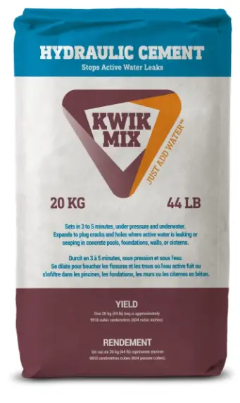 Kwik Mix 20 Kg Hydraulic Cement – Fast-Setting Plug & Stop Repair Compound 1