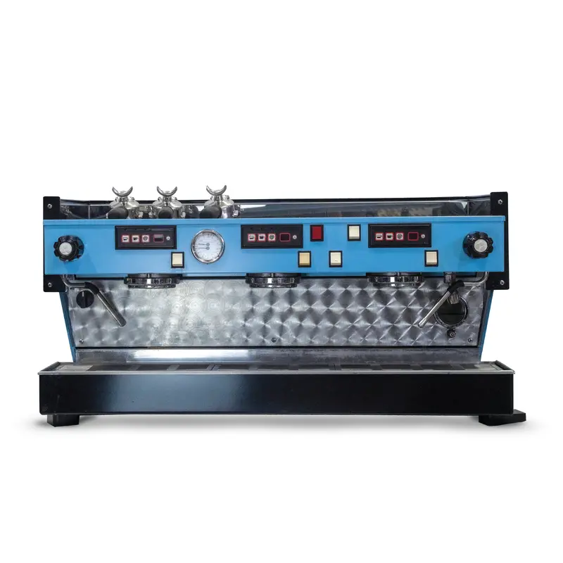 La Marzocco Classic 3Grp Espresso Machine – Iconic Blue-Finished Commercial Group Head System 1