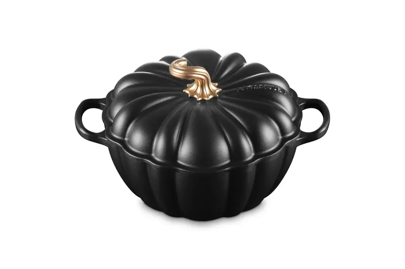 Le Creuset Figural Pumpkin Cocotte – 4-Quart Enameled Cast Iron With Copper Knob 1