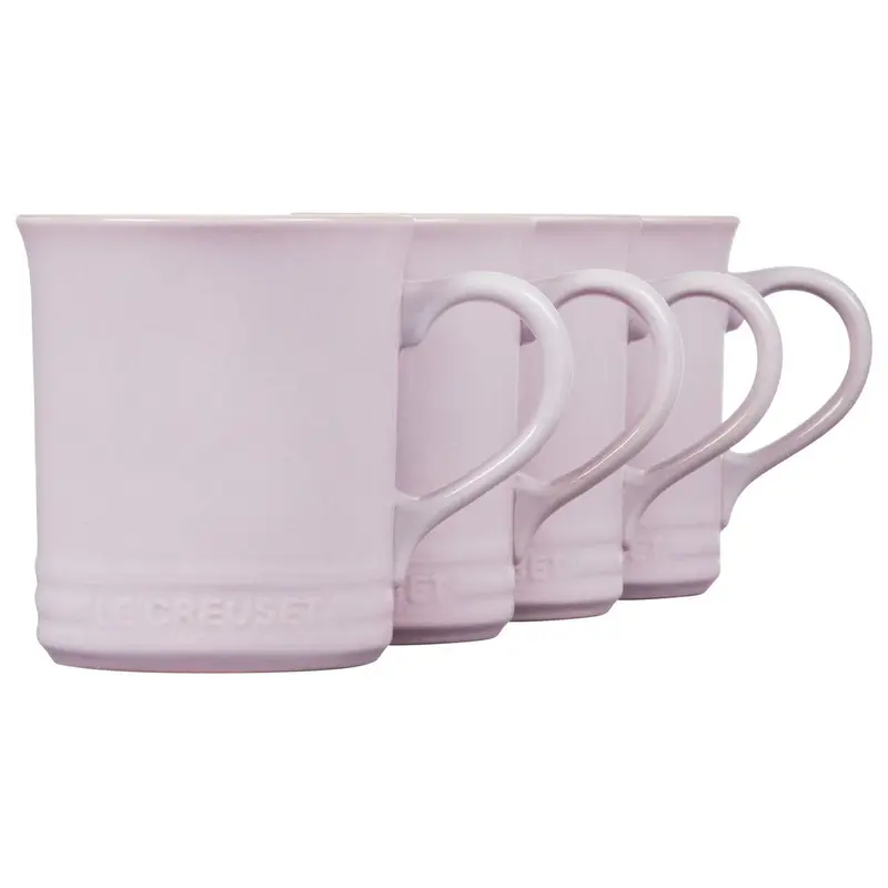 Le Creuset Stoneware Mug Set – Four 14 Oz Handcrafted Ceramic Cups 1