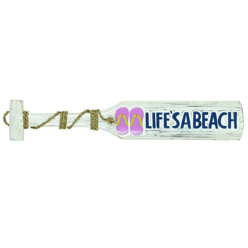 Life'S A Beach Oar-Shaped Decorative Sign 1