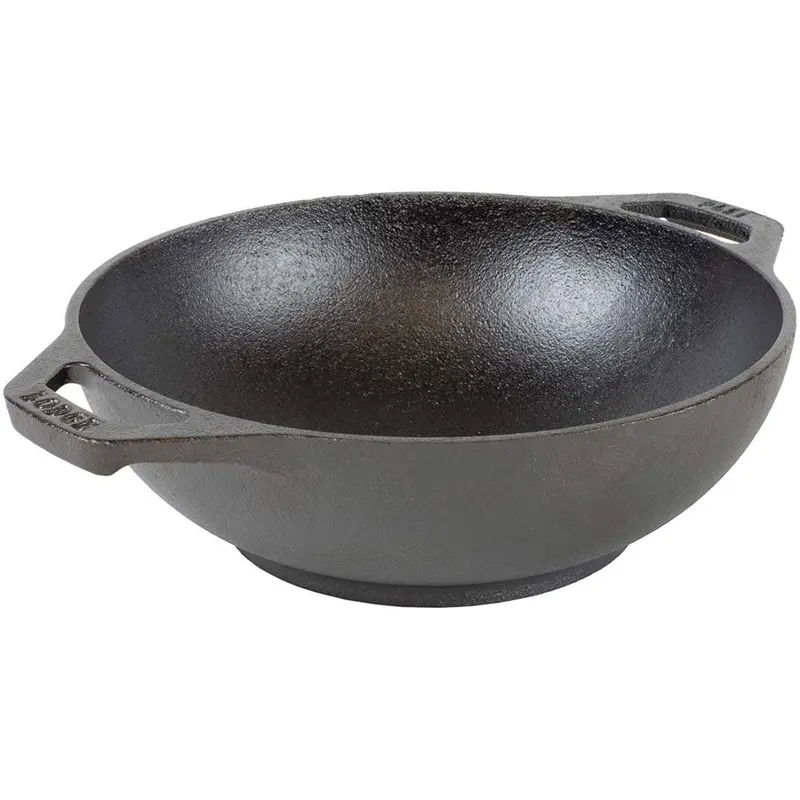 Lodge Mini Cast Iron Wok – 6.25-Inch Diameter 1