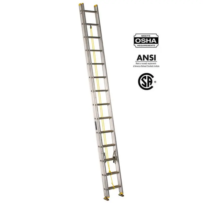 Louisville Ae3228 28-Foot Aluminum Multi-Section Extension Ladder (Type I, 250 Lb) 1