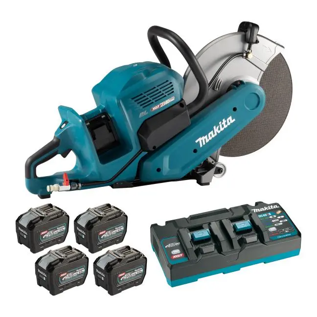 Makita Ce001Gl401 80V (Dual 40V) Xgt Brushless 14-Inch Power Cutter Kit With Four 8.0Ah Batteries 1