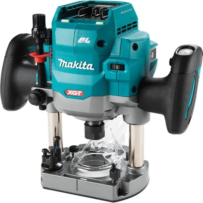 Makita Rp001Gz01 40V Max Xgt Brushless 1/2-Inch Plunge Router With Aws Integration (Bare Tool) 1