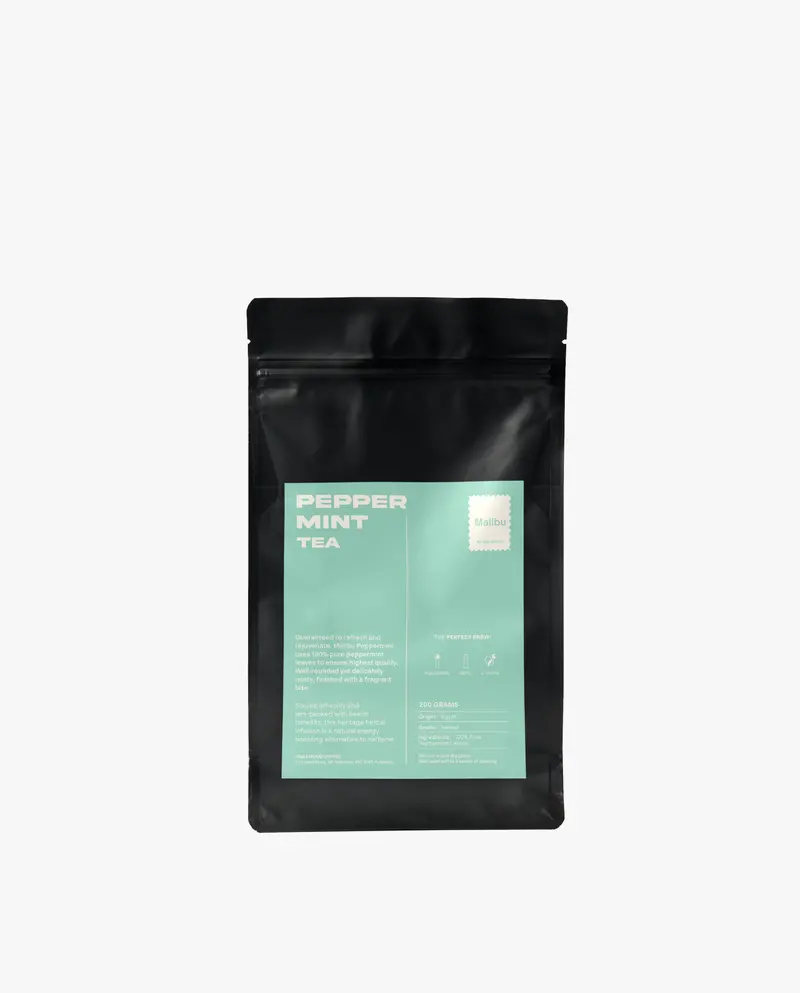 Malibu Peppermint Tea – Caffeine-Free Mint Brew 1