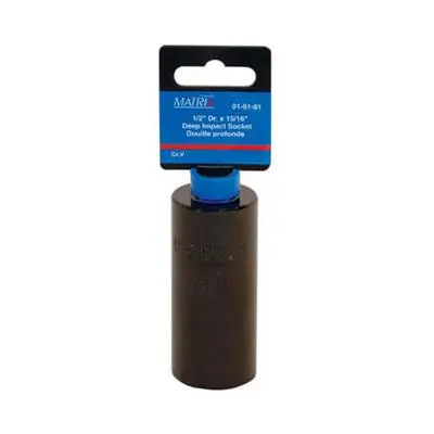 Matrix 701511 1/2" Drive Cr-V Impact Socket — 15/16" Deep, Sae Standard 1