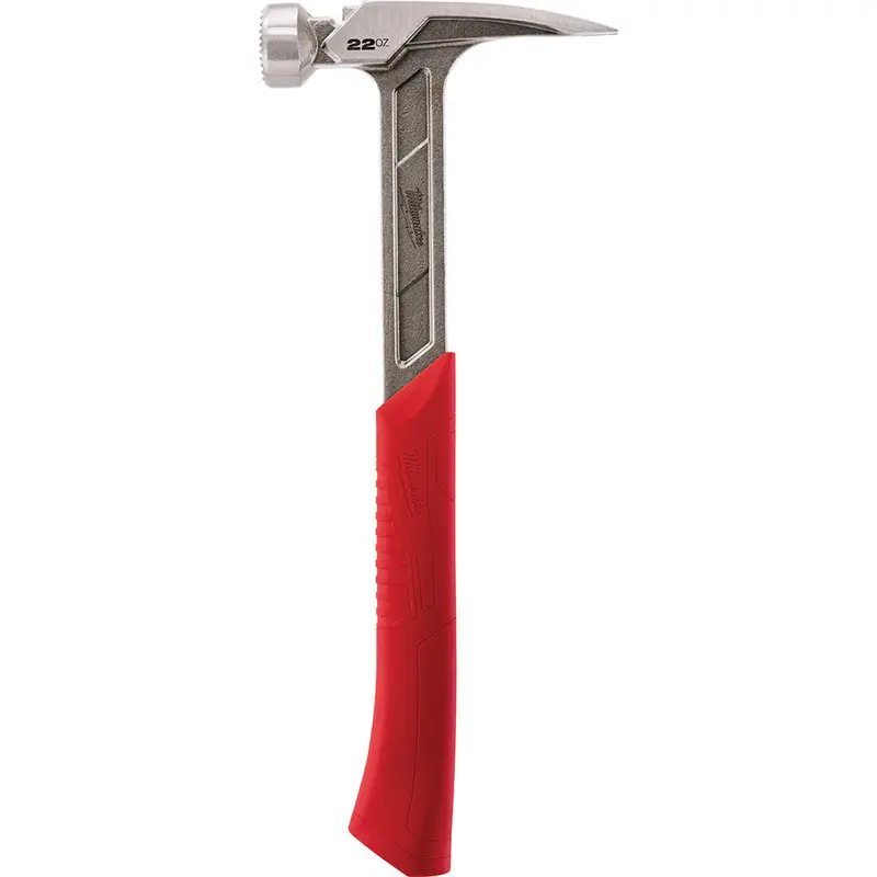 Milwaukee 22 Oz Milled Face Framing Hammer – Enhanced Grip & Nail Pulling Efficiency 1