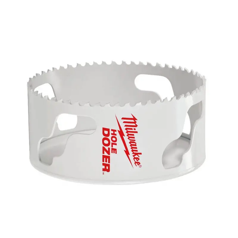Milwaukee 4" Bi-Metal Hole Saw With Ice-Hardened Teeth – Fast, Clean Boring 1