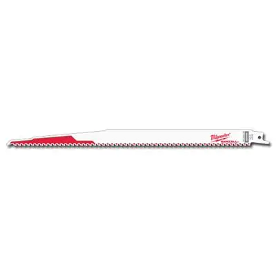 Milwaukee 48-01-6037 Sawzall Nail-Equipped Wood Cutting Reciprocating Saw Blades – 12" X 5 Tpi, 50-Pack 1