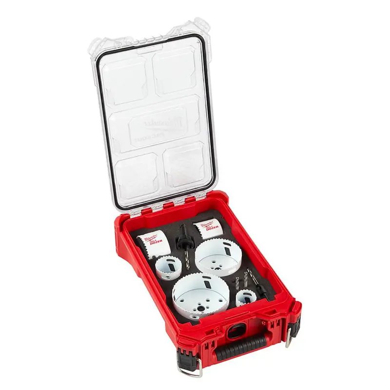 Milwaukee 49-22-5607 Hole Dozer Bi-Metal Hole Saw Set – 10-Piece With Packout Organizer 1