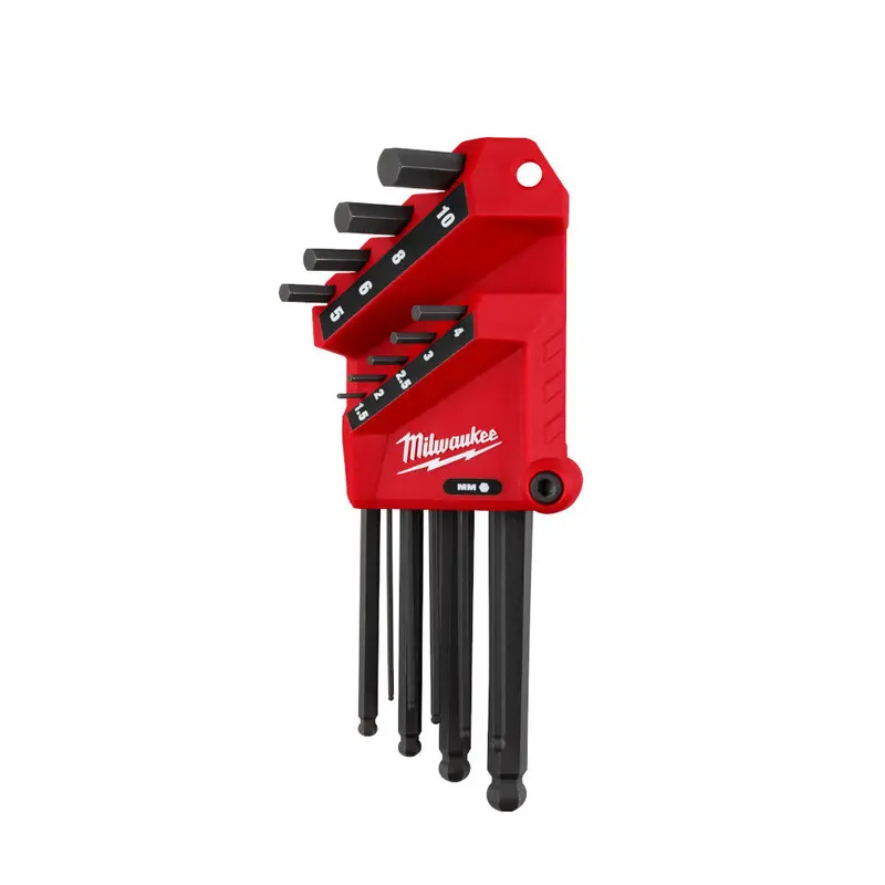 Milwaukee 9-Piece Metric Ball-End L-Wrench Set 1