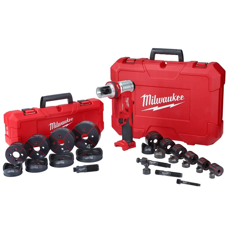 Milwaukee M18 Force Logic 6-Ton Knockout Tool – 1/2" To 4" Conduit Compatibility 1