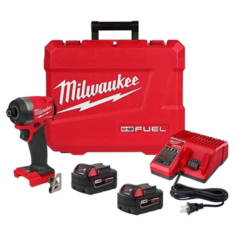 Milwaukee M18 Fuel 1/4-Inch Hex Impact Driver Kit – Model 2953-22, Includes Battery And Charger 1