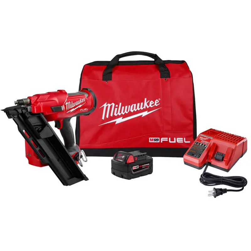 Milwaukee M18 Fuel 30° Framing Nailer Kit – Includes 5.0 Ah Battery & Charger 1