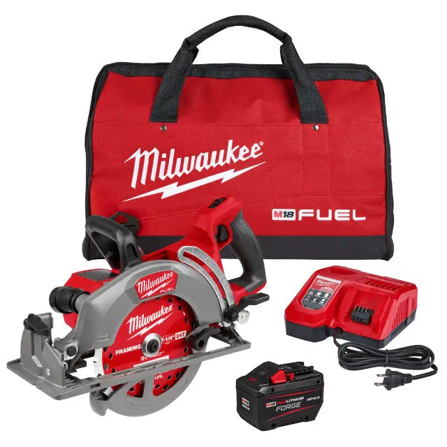 Milwaukee M18 Fuel 7-1/4" Rear Handle Circular Saw Kit – Gen2, Includes 12.0 Ah Battery 1