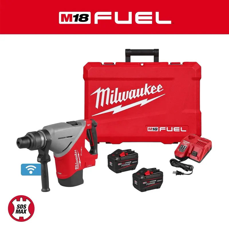 Milwaukee M18 Fuel Sds Max Rotary Hammer – 1-3/4-Inch, One-Key Enabled Kit 1