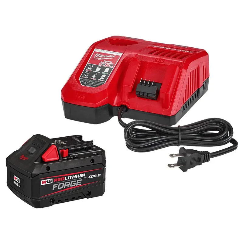 Milwaukee M18 Redlithium Forge Xc8.0 Starter Kit – Includes Charger & Two 8.0 Ah Batteries 1