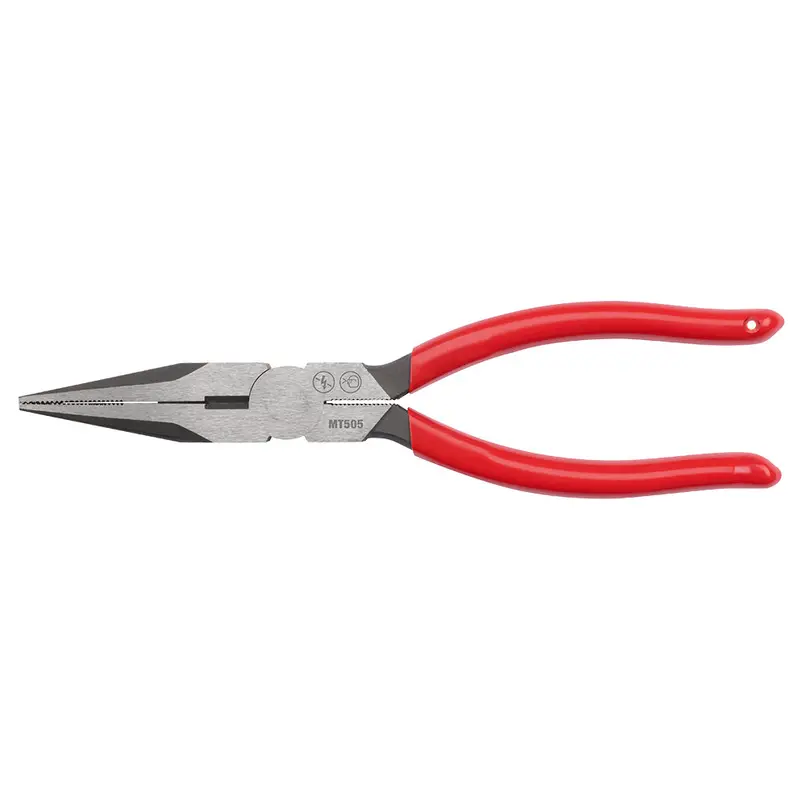 Milwaukee Mt505 8 In Long-Nose Dipped-Grip Pliers 1