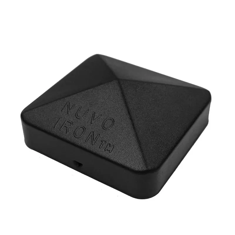 Nuvo Iron Pyramid Post Cap – 3-1/2-Inch Black Aluminum For Wood Fences & Gates 1