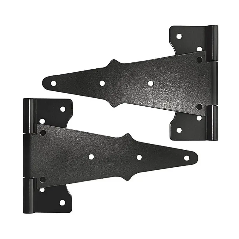 Nuvo Iron Th8Blk/B 8-Inch Galvanized Tee Hinge For Black Metal And Wood Gate Installations 1