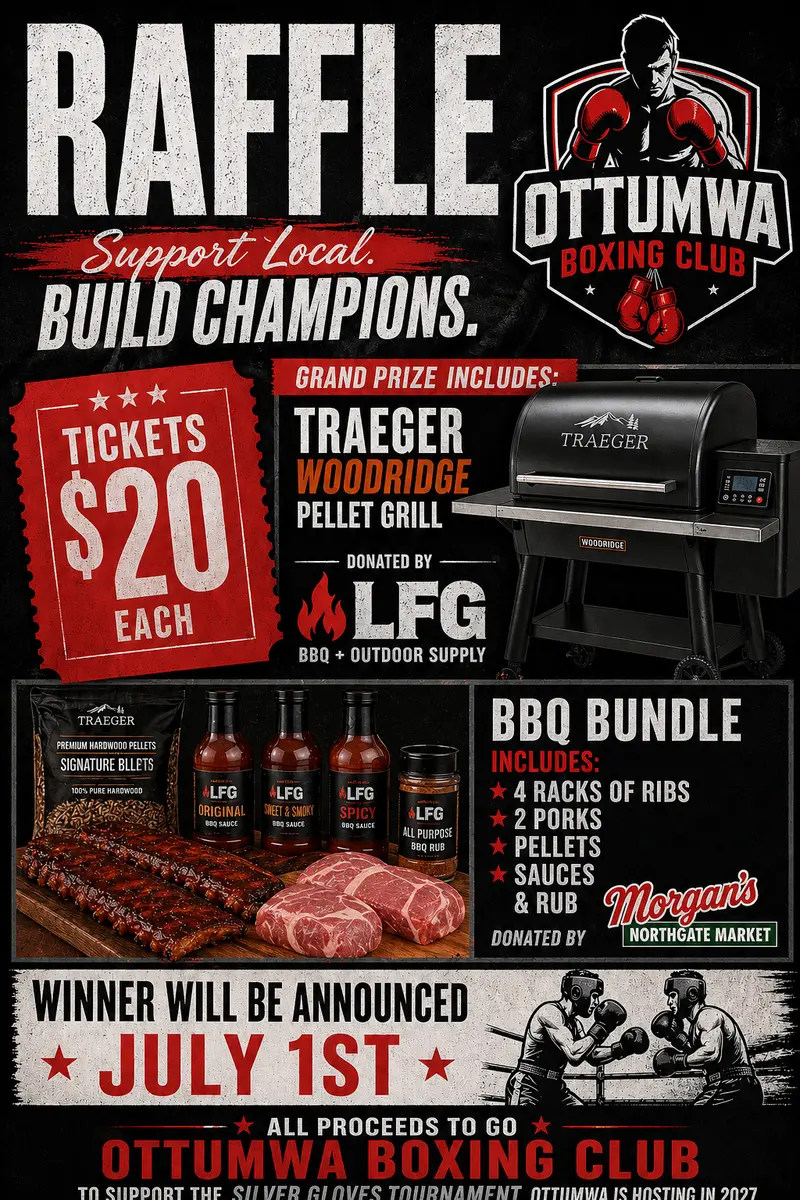 Ottumwa Boxing Club Raffle – Fundraiser Event 1