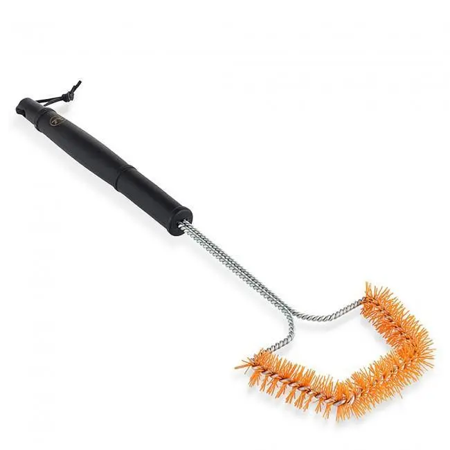 Outset Bbq Nylon Trapezoid Grill Brush – Smart-Start Non-Scratch Cleaning 1
