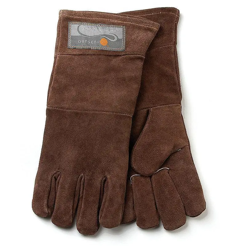 Outset Leather Grill Gloves – Heat-Resistant, Flexible Protection 1