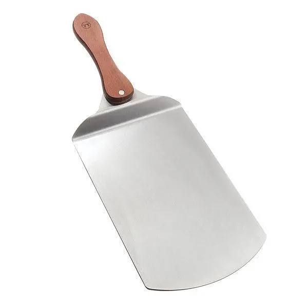 Outset Stainless Steel Pizza Peel With Foldable Rosewood Handle 1
