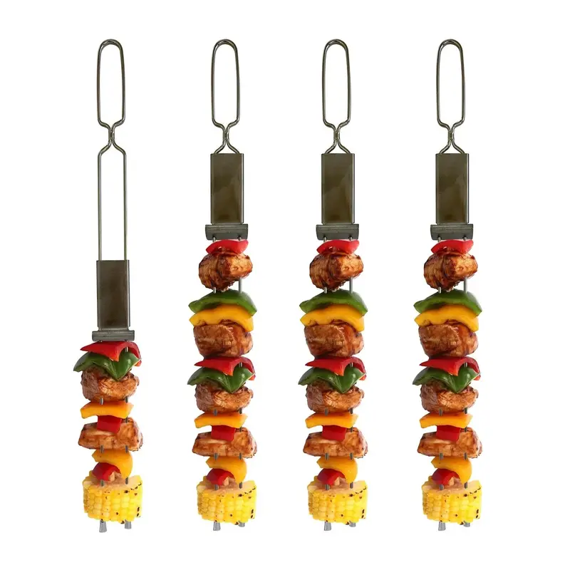 Outset Stainless Steel Slider Skewers (4-Piece Set) 1
