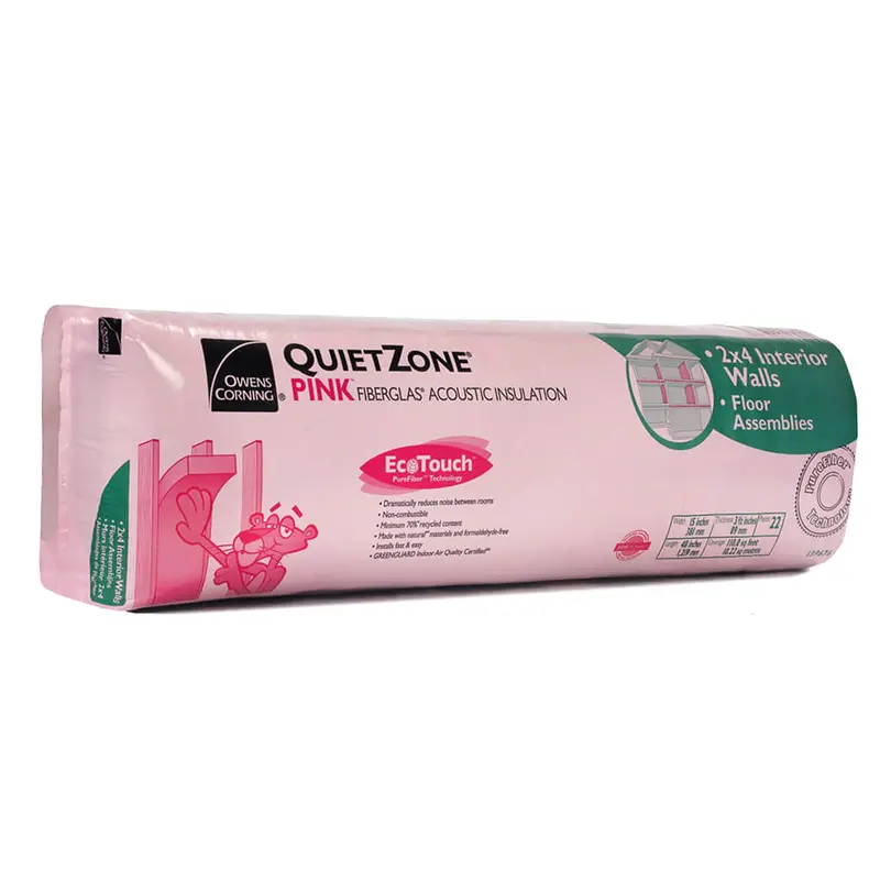 Owens Corning Ecotouch Quietzone Acoustic Insulation (15" X 48" X 3.5") 1
