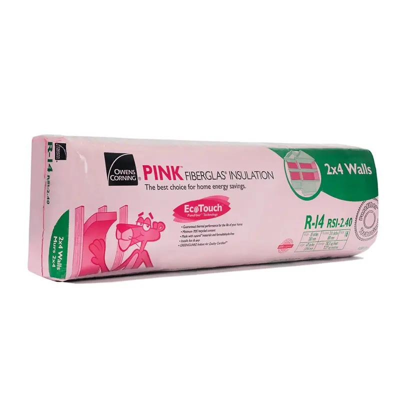Owens Corning Ecotouch R-14 Pink Fiberglass Insulation Batt (15" X 47" X 3.5") 1