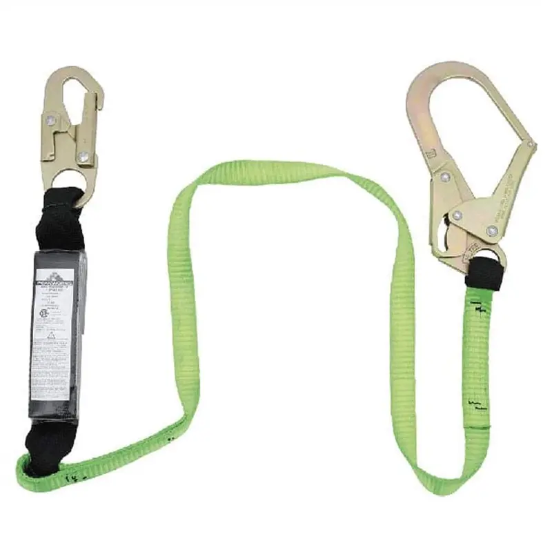 Peakworks Sa-5402-6 Shock-Absorbing Safety Lanyard – 6-Foot E4 Rated, Snap & Form Hooks 1