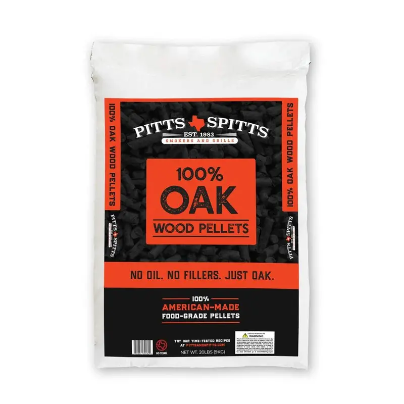 Pitts & Spitts Premium Oak Wood Smoking Pellets 1